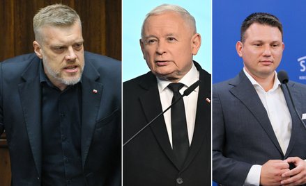 Adrian Zandberg, Jarosław Kaczyński i Sławomir Mentzen