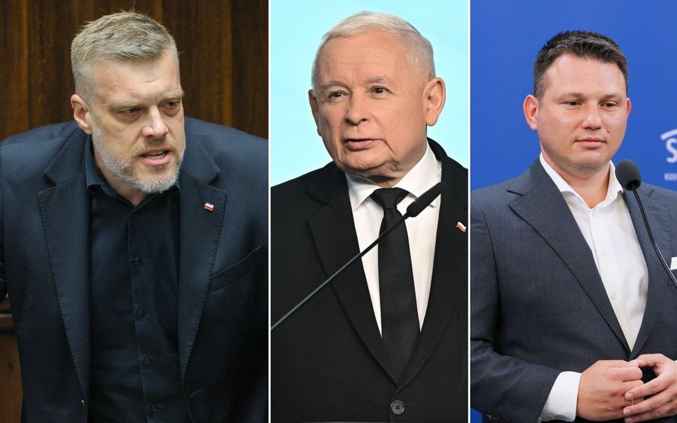 Adrian Zandberg, Jarosław Kaczyński i Sławomir Mentzen