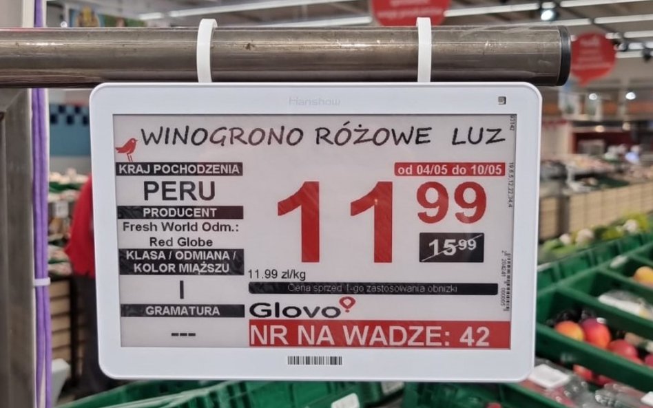 Auchan idzie w ślady Lidla. Papierowe ceny znikają ze sklepowych półek