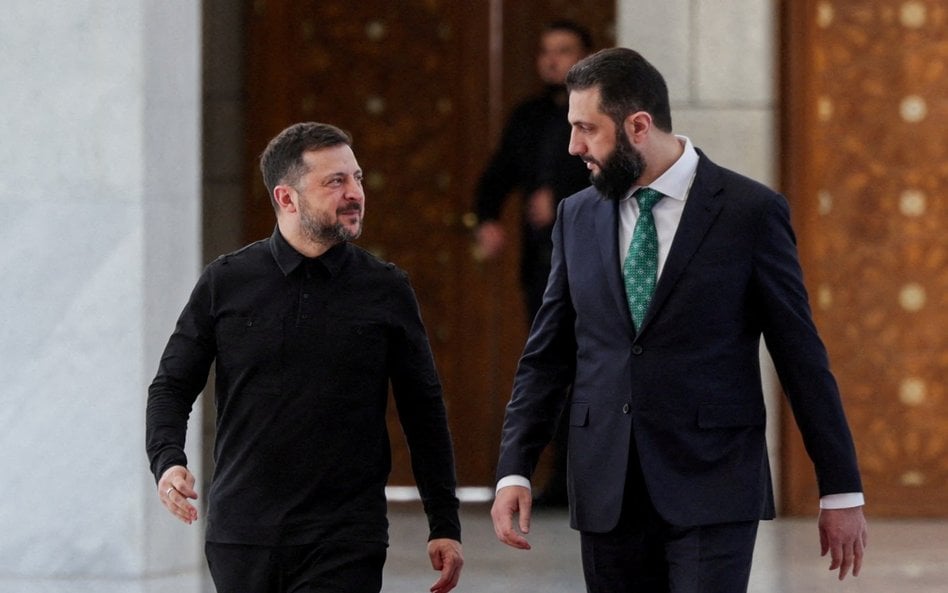 Wołodymyr Zełenski i Ahmad asz-Szara