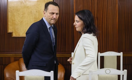 Radosław Sikorski i Annalena Baerbock