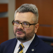 Rzecznik stołecznej Prokuratury Okręgowej Piotr Skiba podczas briefingu prasowego w siedzibie Prokur
