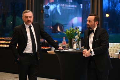 Maciej Maciejowski, prezes Gremi Media i Cezary Szymanek, redaktor naczelny Gazety Giełdy i Inwestor