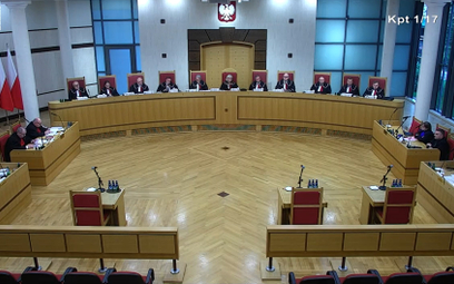 Trybunał Konstytucyjny podczas rozprawy w sprawie sporu kompetencyjnego między prezydentem a Sądem N