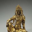 Bodhisattwa Awalokiteśwara późne Goryeo – wczesne Joseon, XIV– XV w. brąz, złocenie