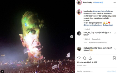 Tomasz Kot na festiwalu Glastonbury z The Chemical Brothers