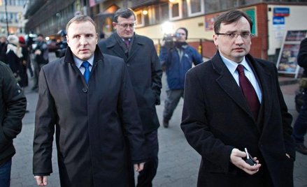 Jacek Kurski, Zbigniew Ziobro i Tadeusz Cymański