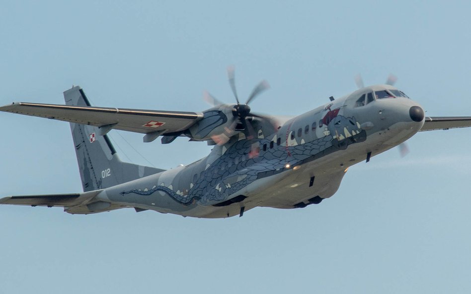 CASA C-295M w nowym okolicznościowym malowaniu podczas Air Show Radom 2023.