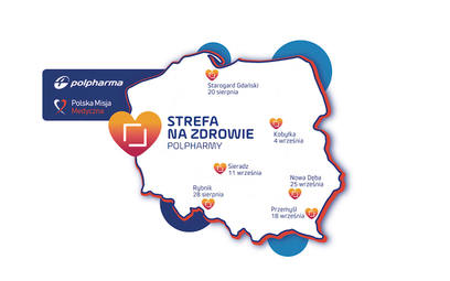 Strefa na Zdrowie Polpharmy. Program bezpłatnych konsultacji zdrowotnych w sześciu polskich miastach