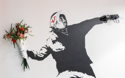 Raper Tupac Shakur na muralu w West Hollywood w stanie Kalifornia