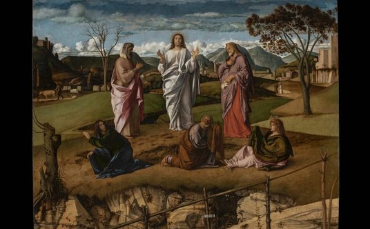 Przemienienie Pańskie, obraz Giovanniego Belliniego ze zbiorów muzeum neapolitańskiego.