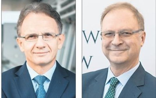 Od lewej: Waldemar Markiewicz, prezes IDM, i Antoni Repa, pełnomocnik ministra finansów.