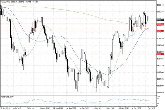 Notowania złota – dane dzienne