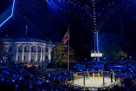 Walka UFC pod Białym Domem wywołała kontrowersje, ale wpisywała się w styl prezydentury Donalda Trum
