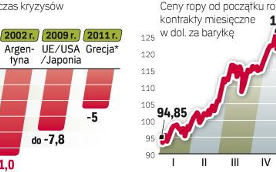 Podczas globalnych kryzysów zawsze któryś z krajów wpada w głęboką recesję. Dotychczas najgłębszy sp