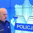 Komendant główny policji gen. insp. Jarosław Szymczyk podczas konferencji prasowej w Komendzie Główn