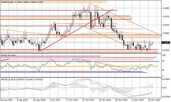Wykres dzienny EURPLN