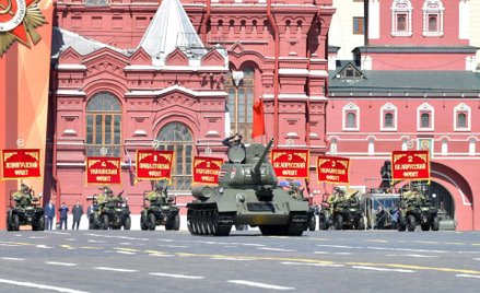 Samotny T-34 na paradzie w 9 maja 2018 roku w Moskwie.