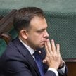 Minister finansów Andrzej Domański podczas debaty budżetowej w Sejmie