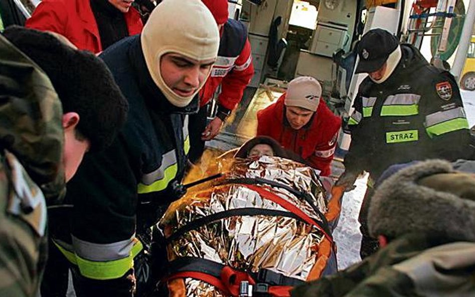 Na ewakuację z Mościc Dolnych (woj. lubelskie) zgodziła się tylko jedna osoba – starsza kobieta (fot