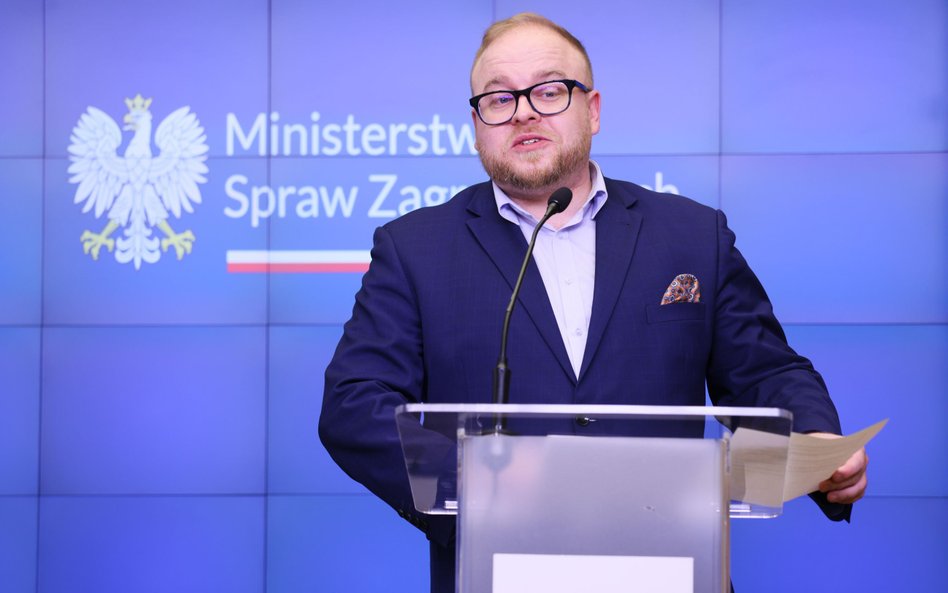 Rzecznik Ministerstwa Spraw Zagranicznych Łukasz Jasina