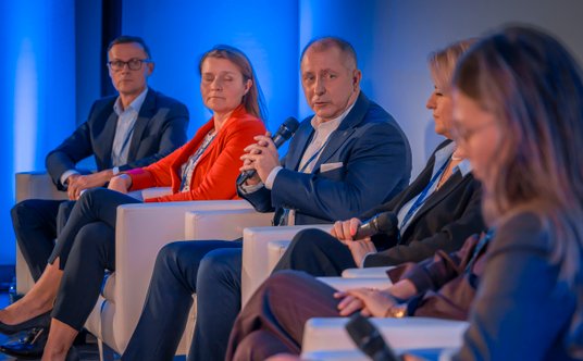 Od lewej: Od lewej: Jacek Dudkiewicz, Chief Sustainability Officer, Rhenus Logistics, Katarzyna Żuła