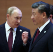 Xi i Putin podczas szczytu SCO-HSC w Samarkandzie
