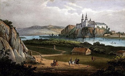 Widok ze strony południowo-zachodniej, przed 1831 r.