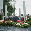 Odsłonięcie pomnika Pamięci Ofiar Nacjonalistów Ukraińskich w Warszawie, 2003