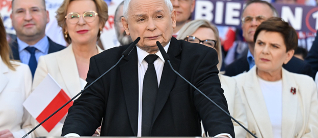 Wybory do Parlamentu Europejskiego. Prezes PiS Jarosław Kaczyński wystąpił na inauguracji kampanii P