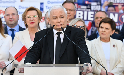 Wybory do Parlamentu Europejskiego. Prezes PiS Jarosław Kaczyński wystąpił na inauguracji kampanii P