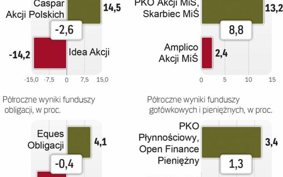 Mniejsze spółki oraz obligacje firm dały zarobić