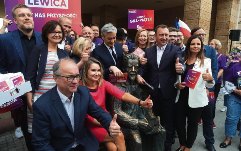 Lewica to wspólny szyld SLD, kierowanego przez Włodzimierza Czarzastego, Wiosny Roberta Biedronia or