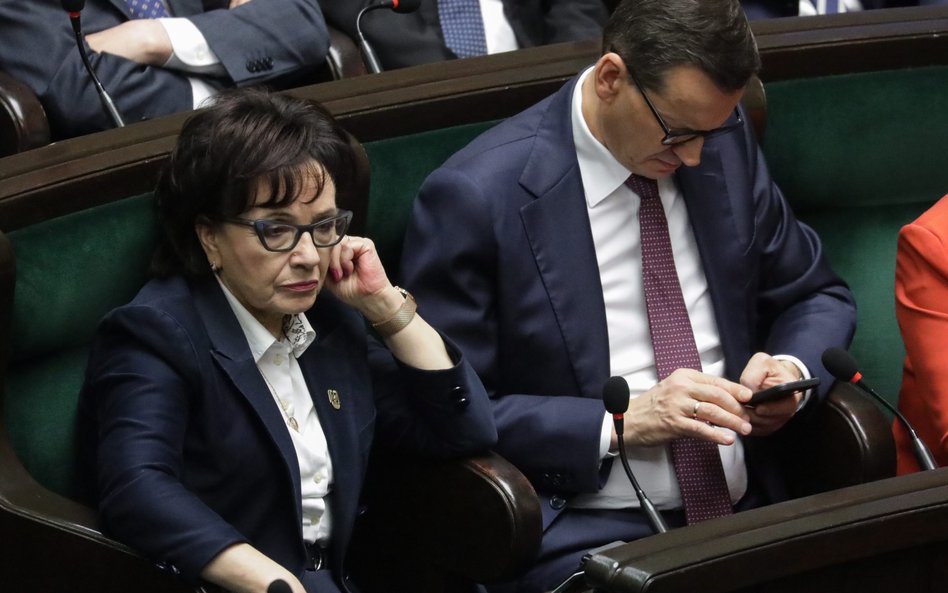 Elżbieta Witek i Mateusz Morawiecki mają duże ambicje polityczne i oboje chcą być kandydatami PiS na