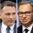 Liderzy sondażu zaufania CBOS (od trzeciego miejsca): Karol Nawrocki, Sławomir Mentzen i Andrzej Dud