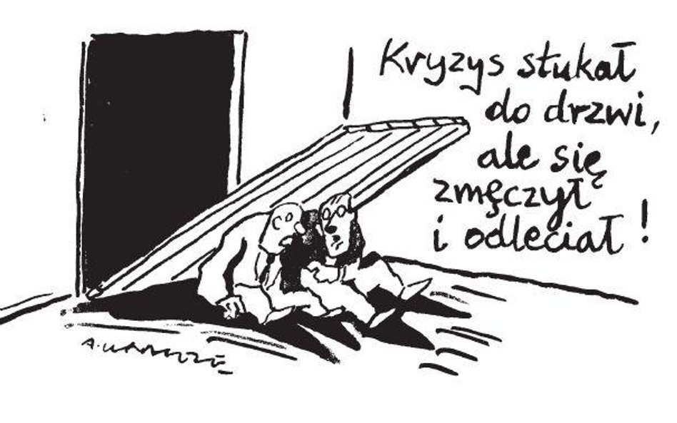 Komentarz rysunkowy. Kryzys stukał do drzwi