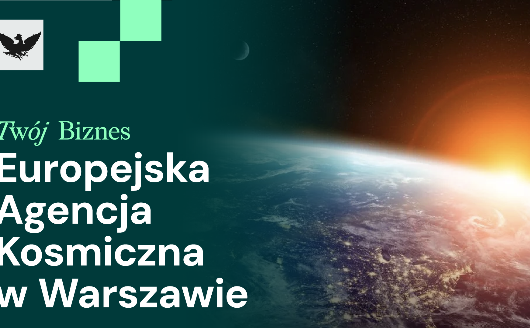 Warszawa z Centrum Europejskiej Agencji Kosmicznej