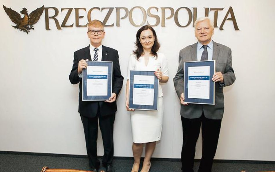 Najlepsze wydziały prawa – uczelnie niepubliczne. Od lewej: dr Mieczysław Błoński z Uczelni Łazarski