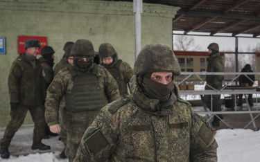 Szkolenie zmobilizowanych rosyjskich żołnierzy