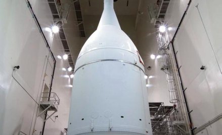 Orion przygotowany do transportu na stanowisko startowe