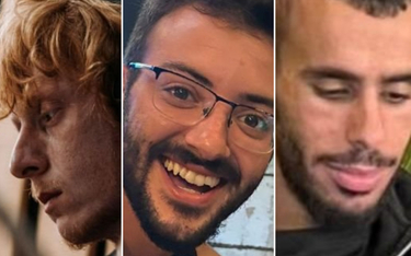 Trzej zabici zakładnicy to (od lewej do prawej) Yotam Haim, Alon Shamriz i Samer Talalka