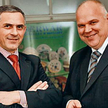 Jerzy Borucki (z lewej) oraz Andrzej Grabowski zaczęli tworzyć Polmlek ponad dwie dekady temu. Dziś 