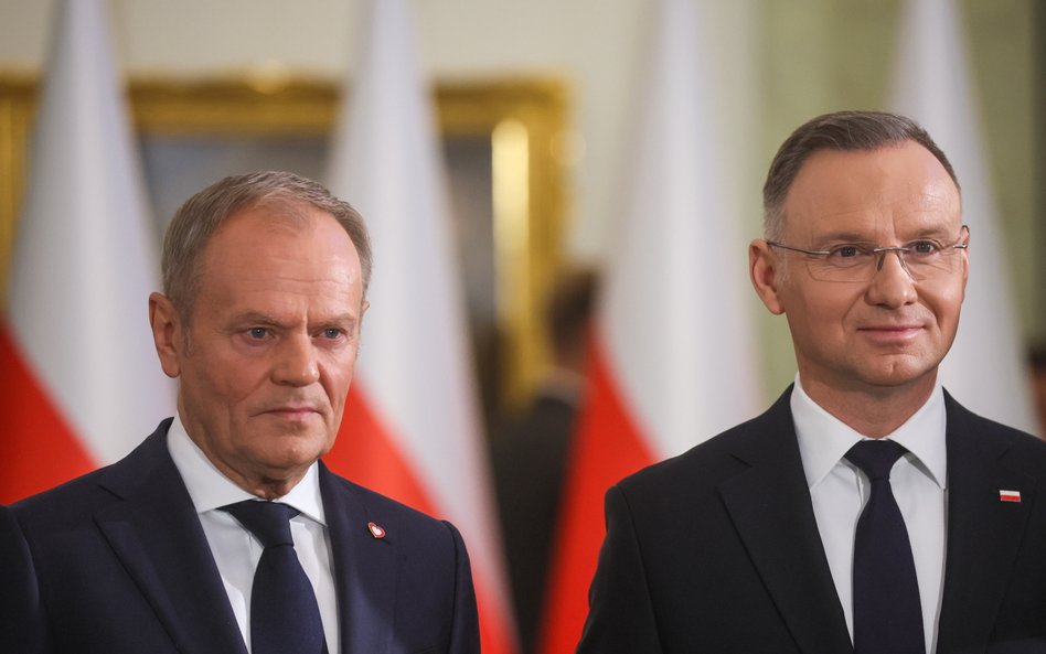 Prezydent RP Andrzej Duda i premier Donald Tusk