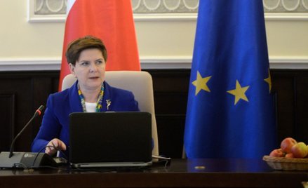 Premier Beata Szydło podczas posiedzenia rządu w KPRM