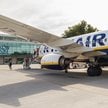 Samolot linii Ryanair na lotnisku Kraków-Balice