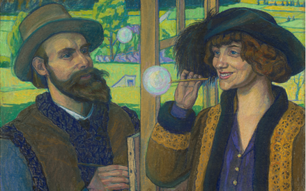 Jan Rembowski (1879–1923) Bańki mydlane, 1918 Pastel