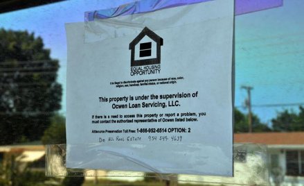 W USA spada liczba przejmowanych przez banki domów