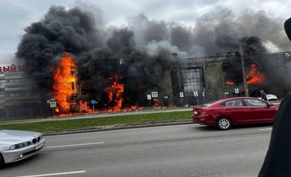 Płonie największa galeria handlowa Królewca