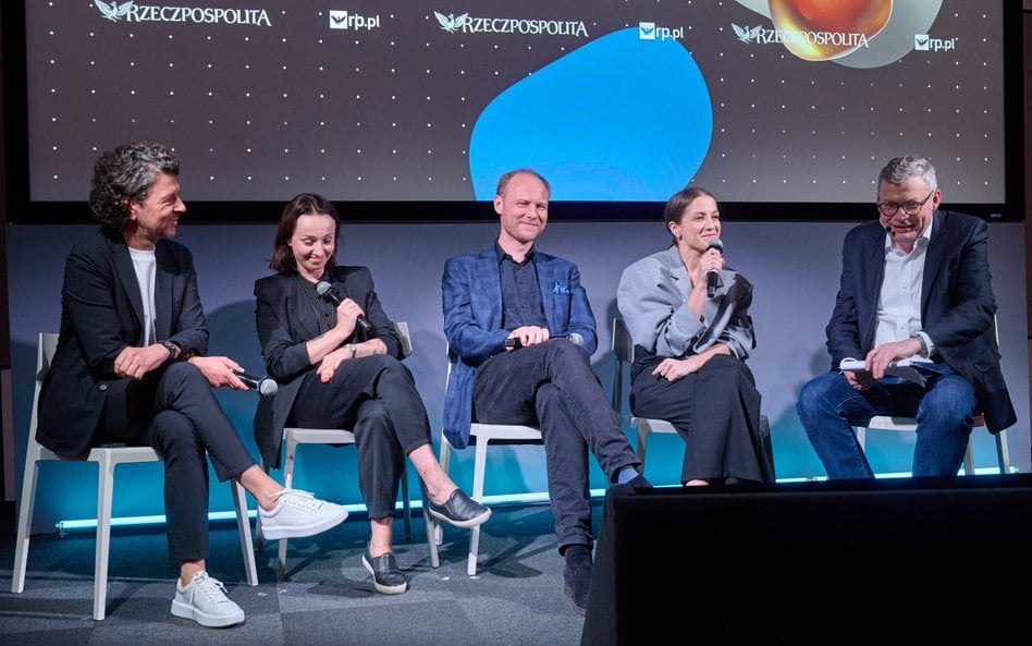 Uczestnicy panelu „Jak zostałem startupowcem” (od lewej): Jarosław Sroka, Monika Synoradzka, Maciej 