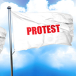 Protest Ruchu Sprawiedliwości Społecznej m.in. przeciwko niepłaceniu wynagrodzeń